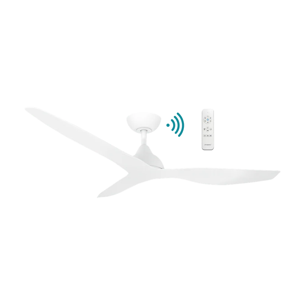 Martec Avoca DC 48″ Smart Ceiling Fan With WIFI Remote Control - Matt White