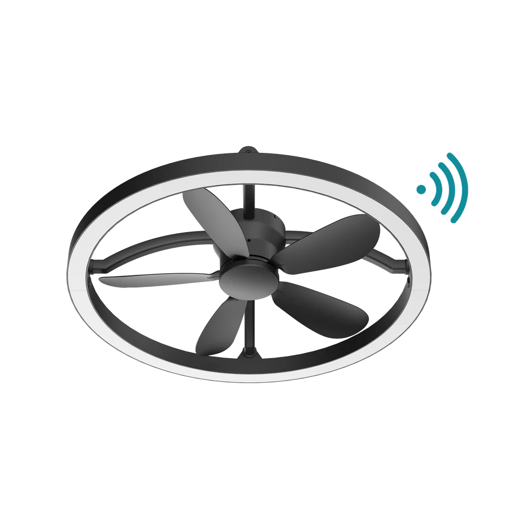 Martec Catalina DC 21″ Smart Ceiling Fan With Remote Control + LED Light - Matt Black