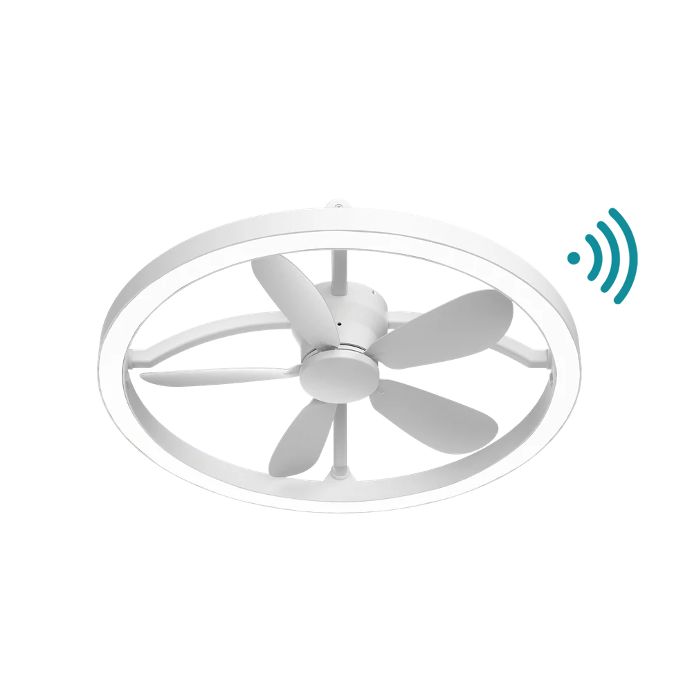 Martec Catalina DC 21″ Smart Ceiling Fan With Remote Control + LED Light - Matt White