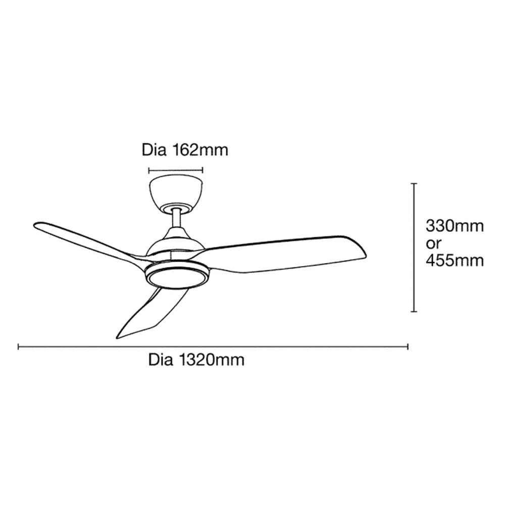 Martec Daytona DC 52″ Smart Ceiling Fan With WIFI Remote Control + LED light - Image 2