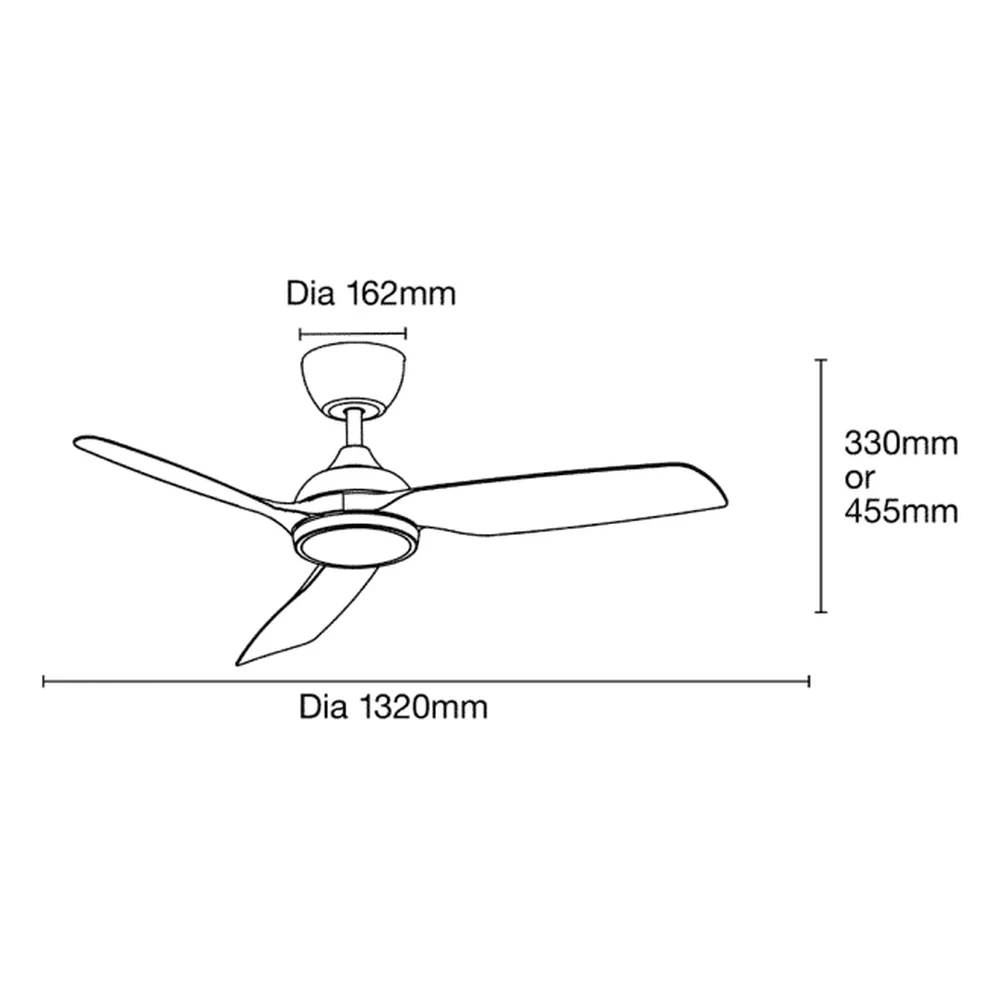 Martec Daytona DC 52″ Smart Ceiling Fan With WIFI Remote Control - Image 2