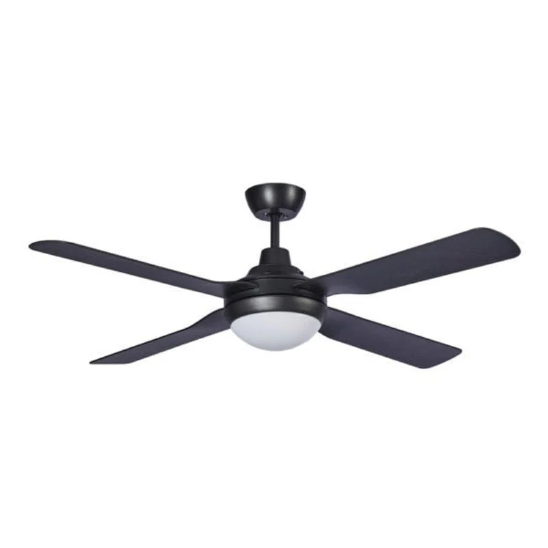 Martec Discovery AC Ceiling Fan with Light - Matt Black