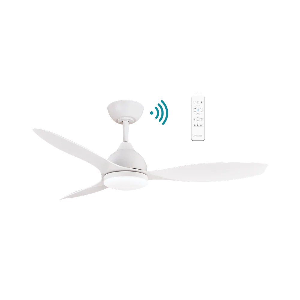 Martec Elite DC 48″ Smart Ceiling Fan With WIFI Remote Control + LED light - Matt White