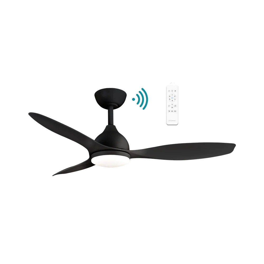 Martec Elite DC 52″ Smart Ceiling Fan With WIFI Remote Control + LED light - Matt Black