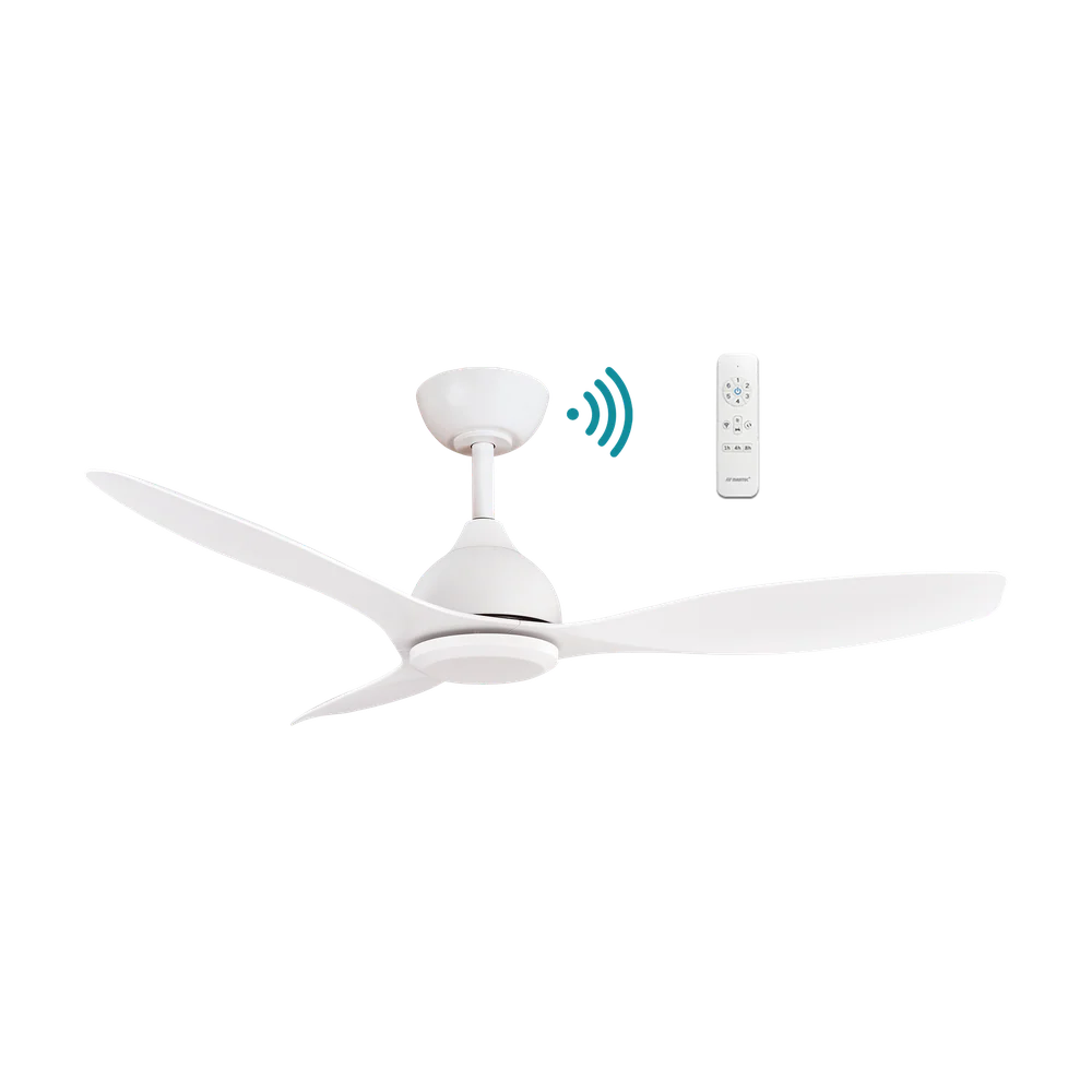Martec Elite DC 52″ Smart Ceiling Fan With WIFI Remote Control - Matt White