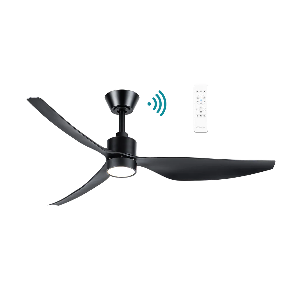 Martec Genoa DC 50″ Smart Ceiling Fan With WIFI Remote Control + LED light - Matt Black