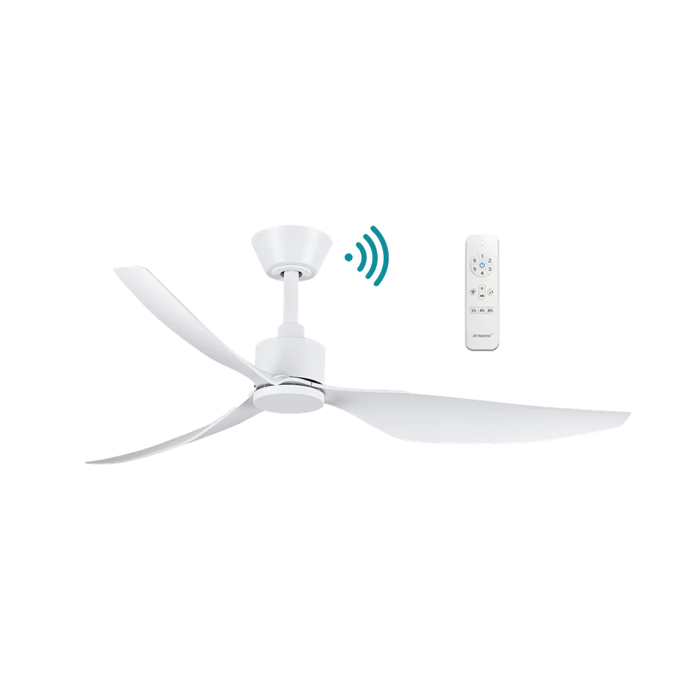 Martec Genoa DC 50″ Smart Ceiling Fan With WIFI Remote Control - Matt White