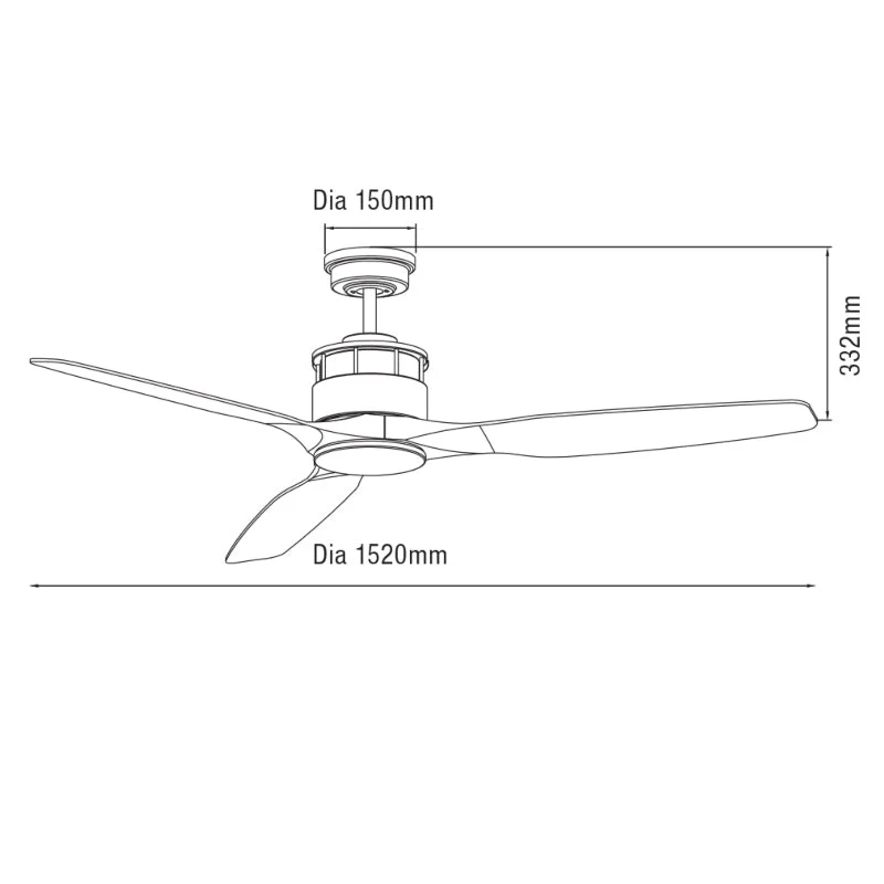Martec Governor 60" AC Ceiling Fan - Image 2