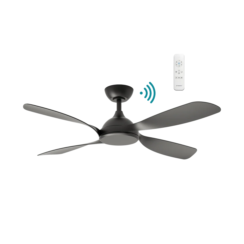 Martec Hampton DC 52″ Smart Ceiling Fan With WIFI Remote Control - Matt Black