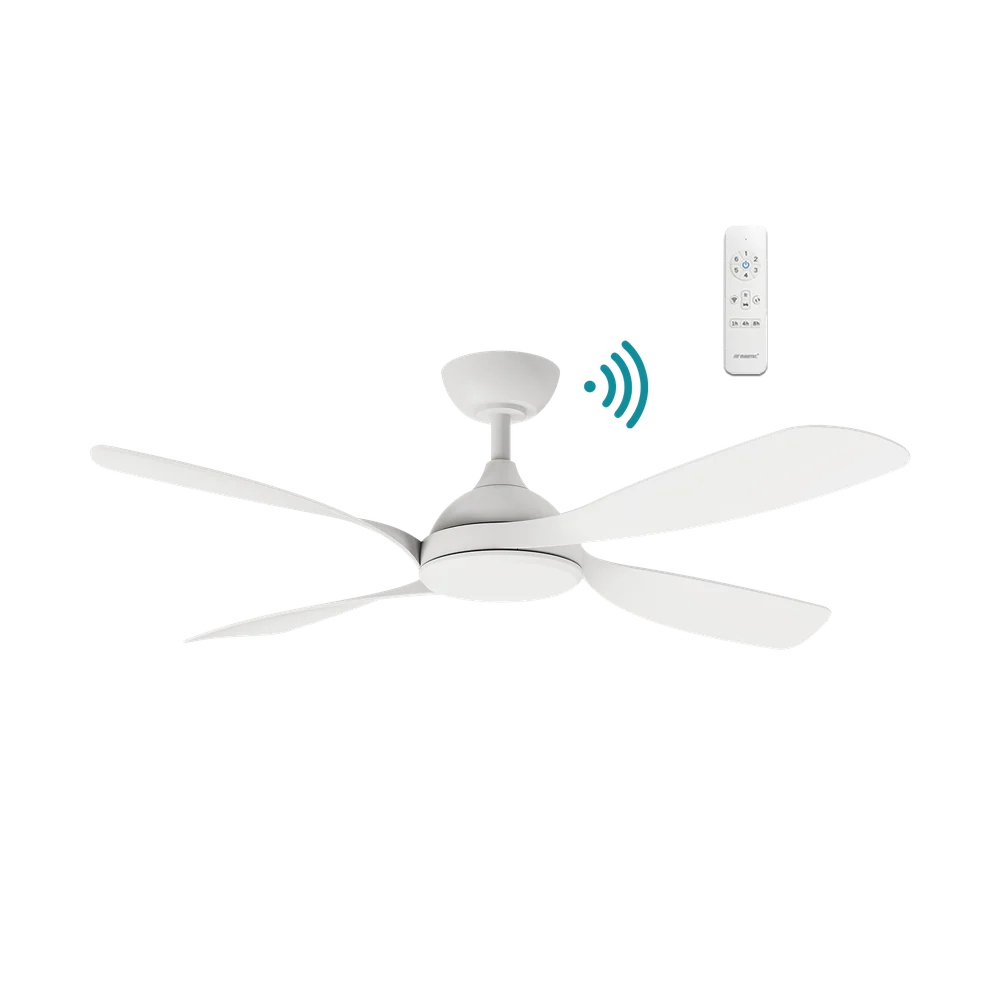 Martec Hampton DC 52″ Smart Ceiling Fan With WIFI Remote Control - Matt White