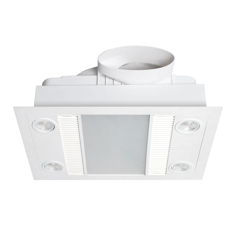 Martec Linux DC – 3 in 1 Bathroom Heater and Exhaust Fan with Tricolour LED Light - Matt White - Image 2