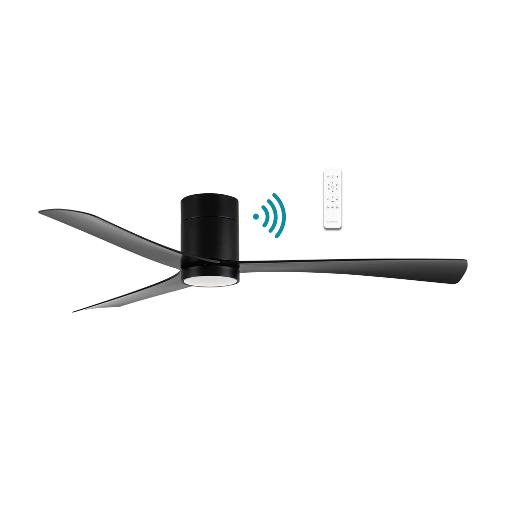Martec Metro DC 52″ Smart Ceiling Fan With WIFI Remote Control + LED light - Matt Black