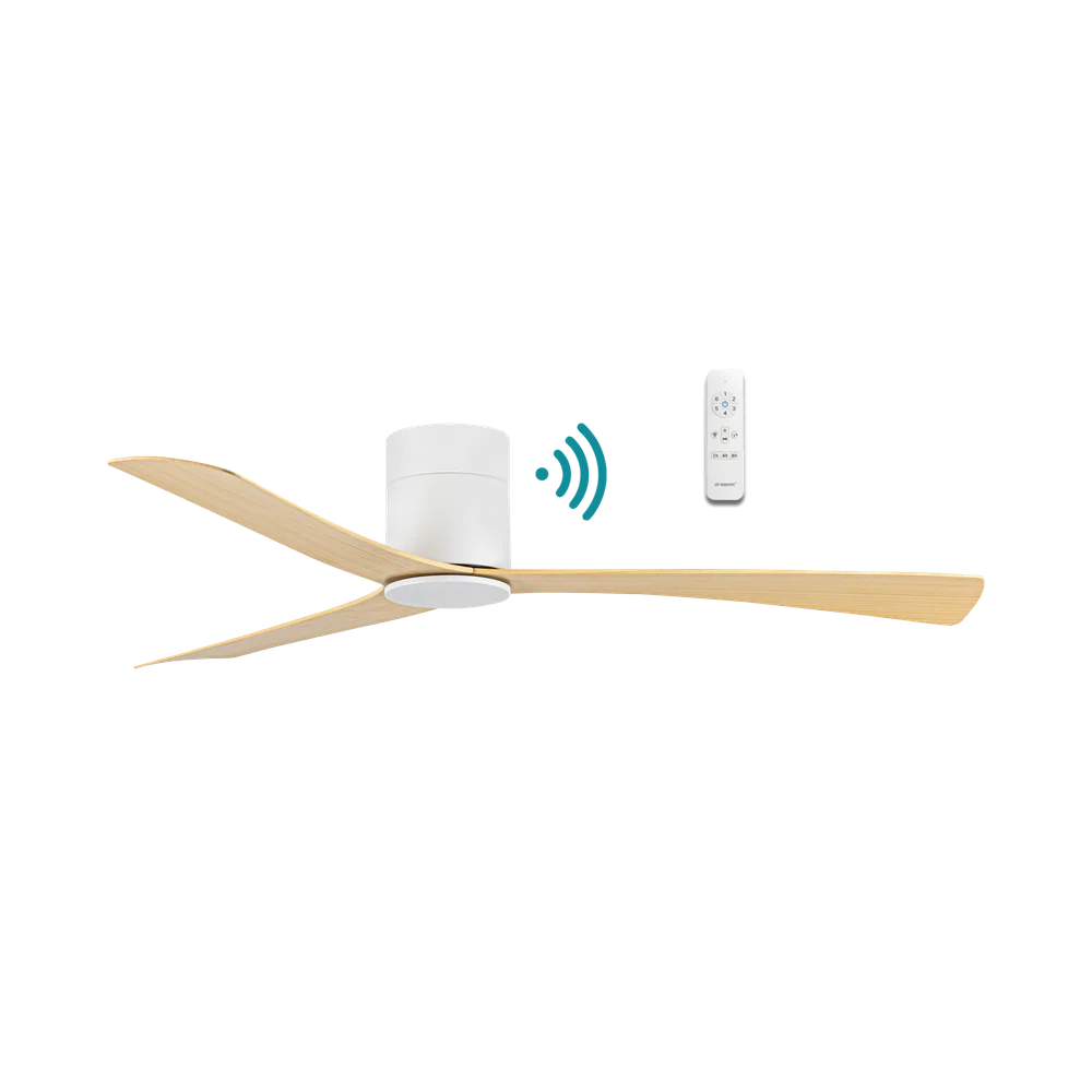 Martec Metro DC 52″ Smart Ceiling Fan With WIFI Remote Control - White Oak