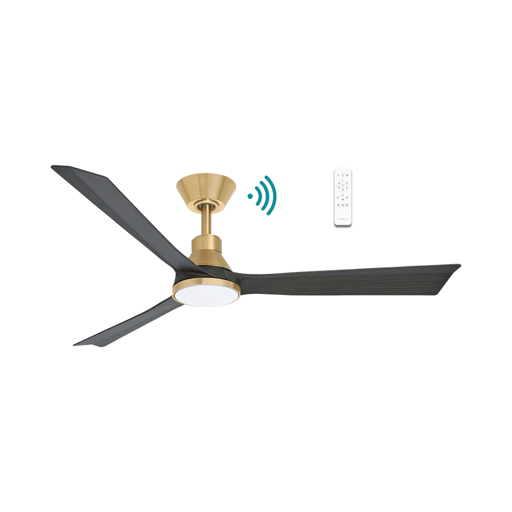 Martec Riviera DC 52″ Smart Ceiling Fan With WIFI Remote Control + LED light - Antique Bronze / Charcoal