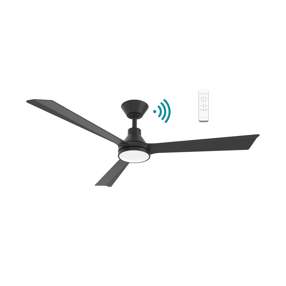 Martec Riviera DC 52″ Smart Ceiling Fan With WIFI Remote Control + LED light - Matt Black