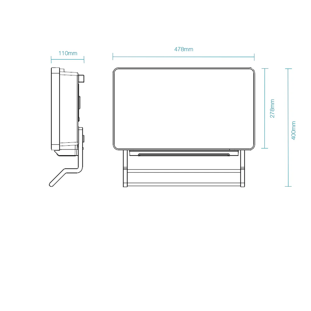 Martec Thermo 2200W PTC Bathroom Wall Heater with Towel Rail - Matt White - Image 2