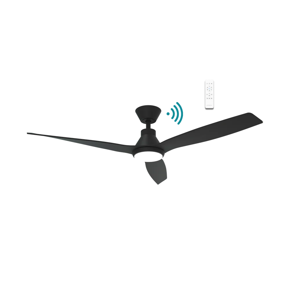 Martec Triumph DC 52″ Smart Ceiling Fan With WIFI Remote Control + LED light - Matt Black