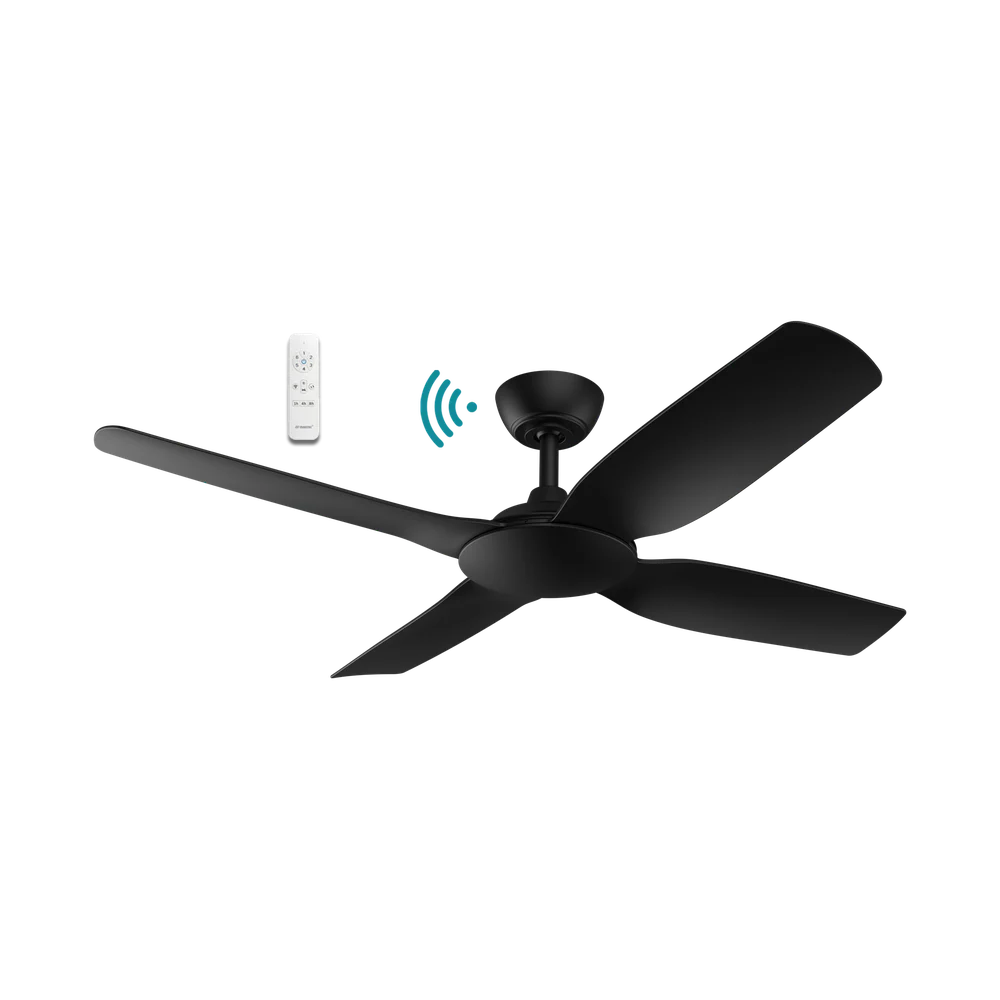 Martec Viper DC 48″ 4 Blade Smart Ceiling Fan With WIFI Remote Control - Matt Black