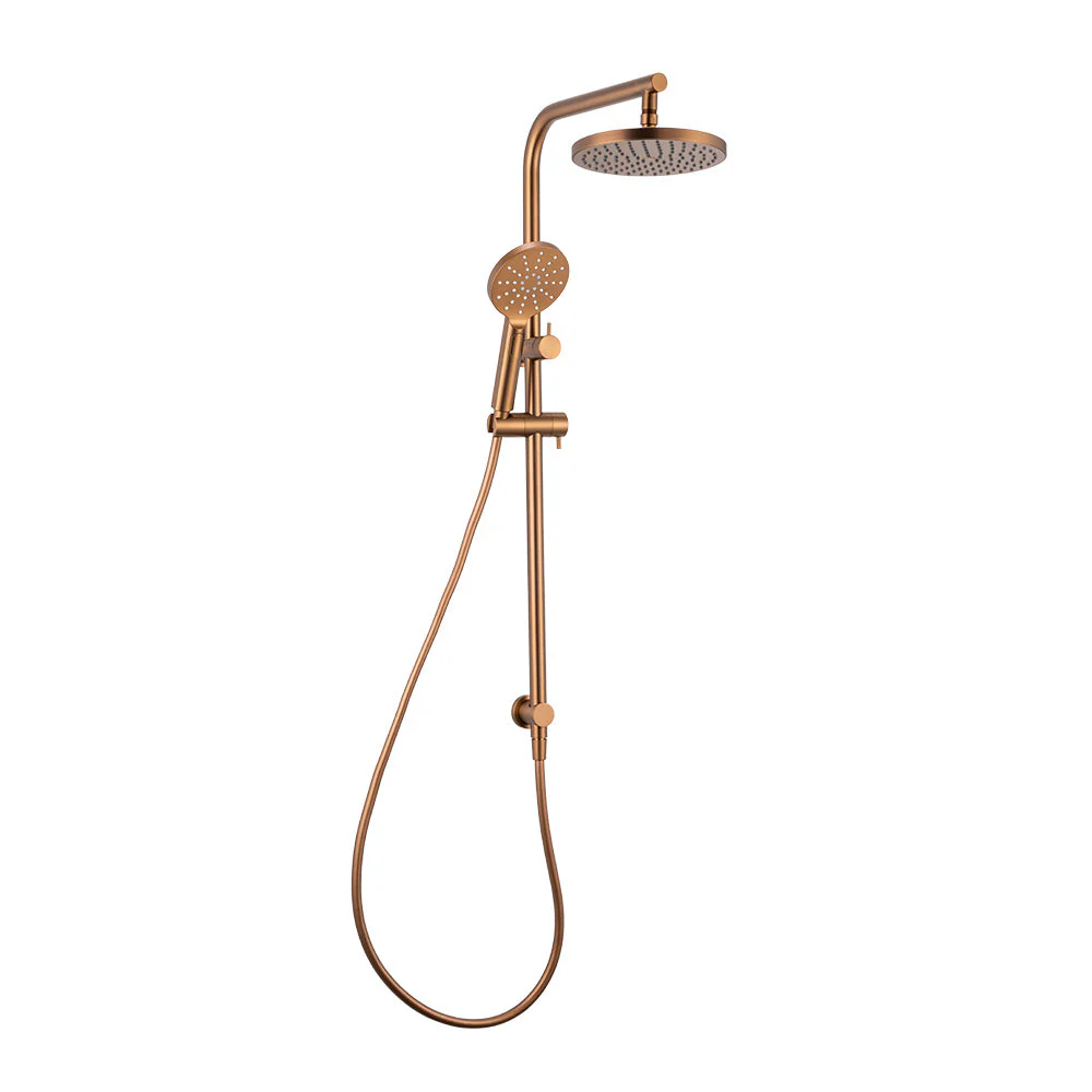 Mixx Matcha Twin Shower - Brushed Bronze