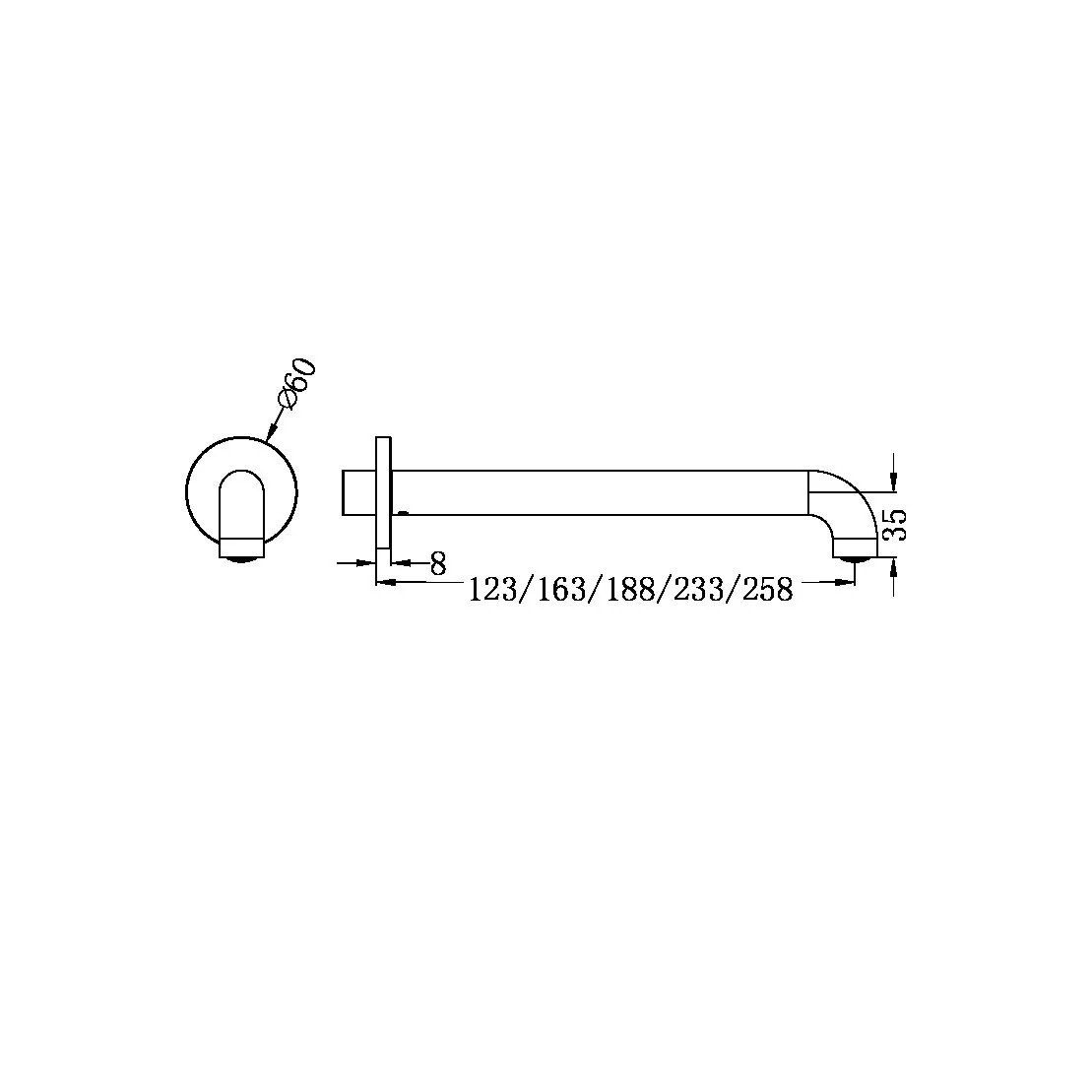 Nero Mecca Basin/Bath Spout - Black Matte - Image 4