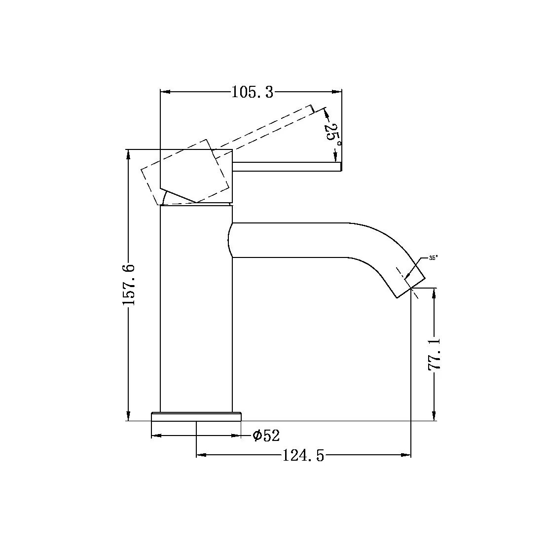 Nero Mecca Basin Mixer - Gun Metal - Image 4