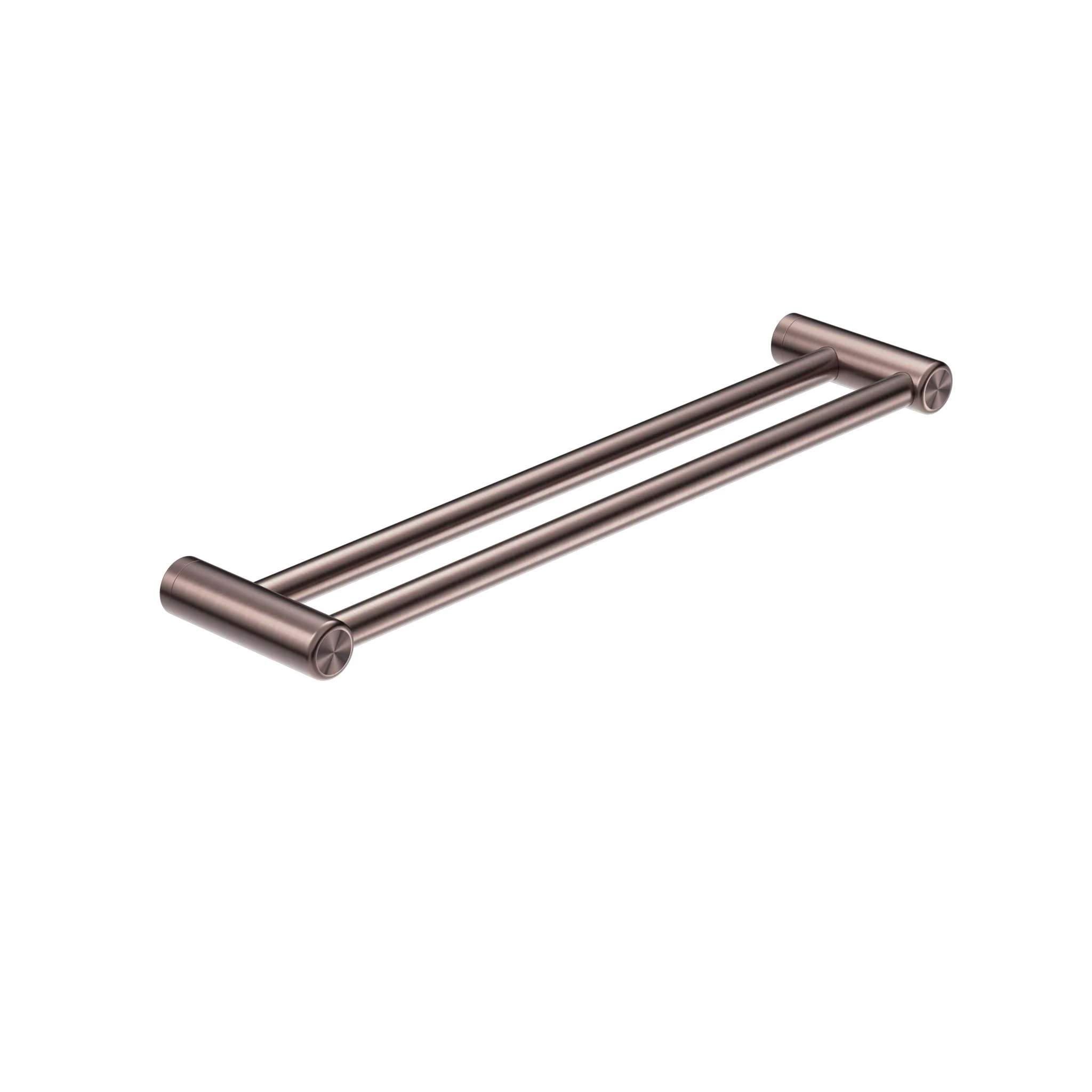 Nero Mecca Care 25mm Double Towel Grab Rail - Brushed Bronze
