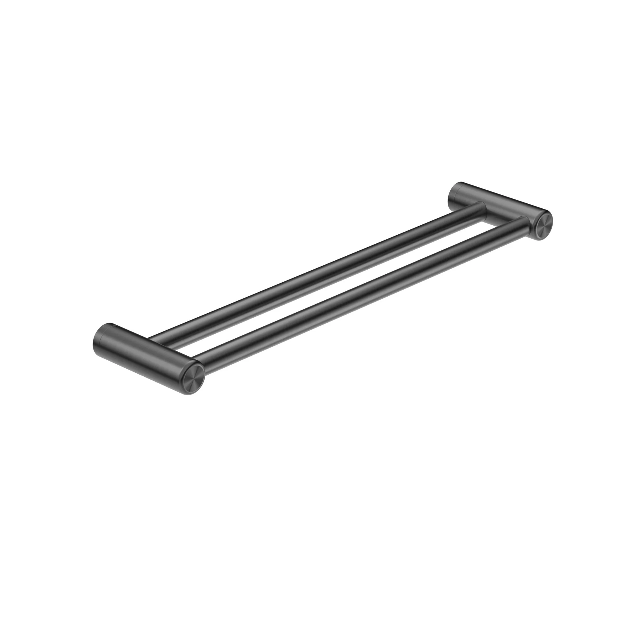Nero Mecca Care 25mm Double Towel Grab Rail - Gun Metal