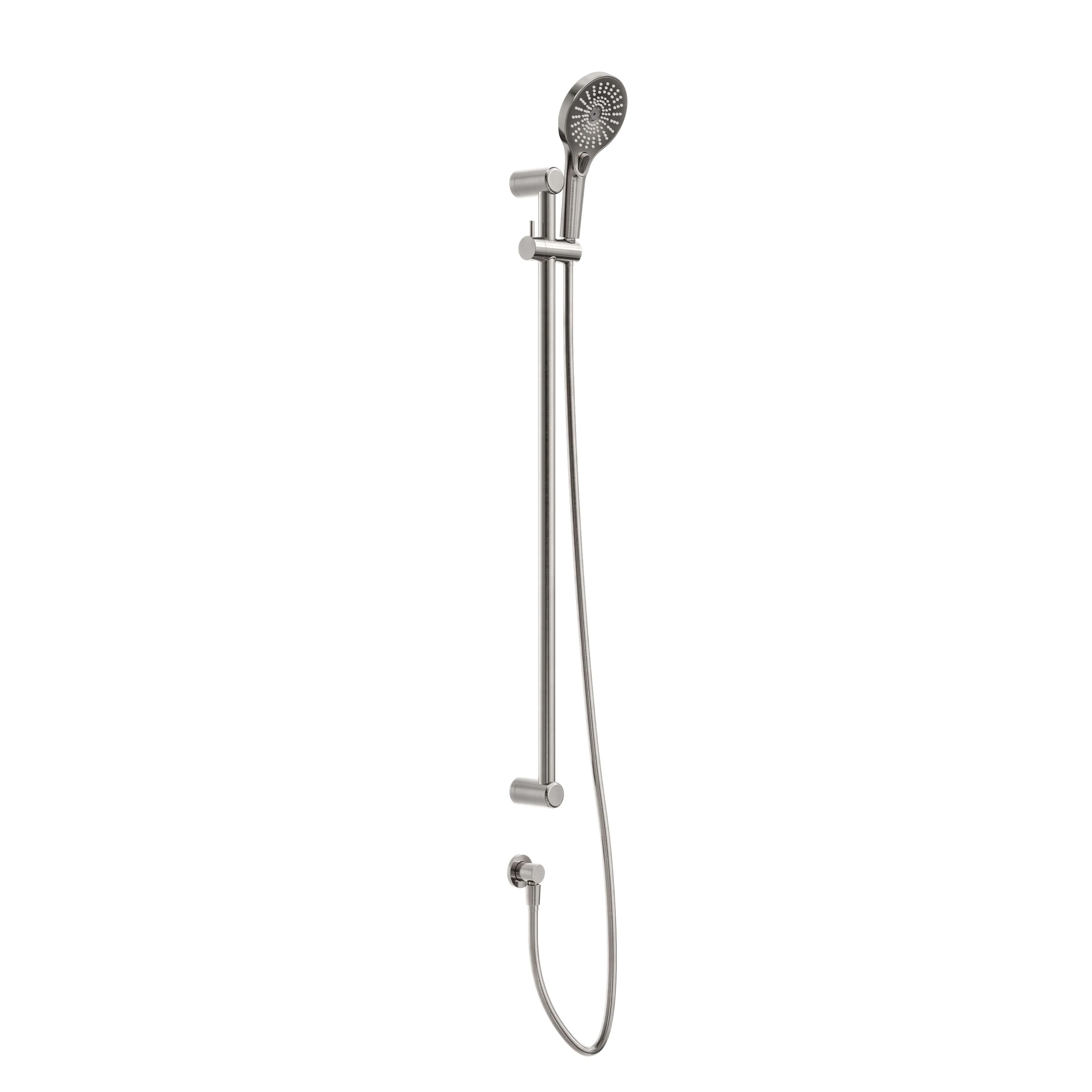 Nero Mecca Care 25mm Grab Rail And Adjustable Shower Rail Set 900mm - Brushed Nickel