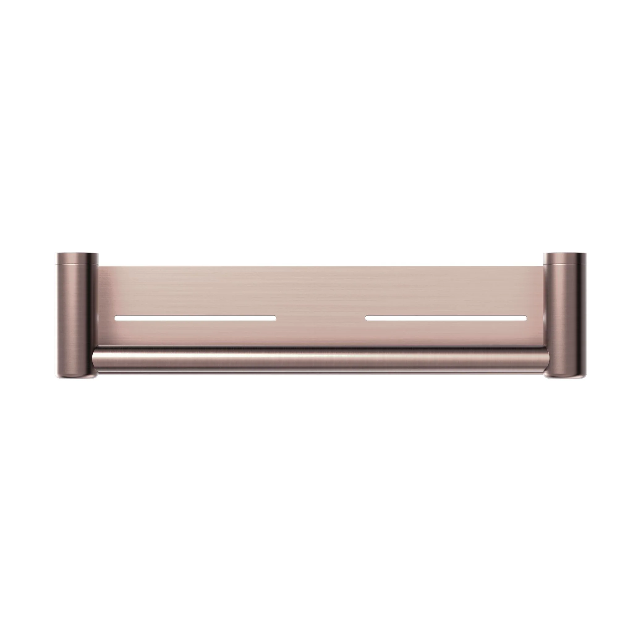 Nero Mecca Care 25mm Grab Rail With Shelf - Brushed Bronze - Image 2