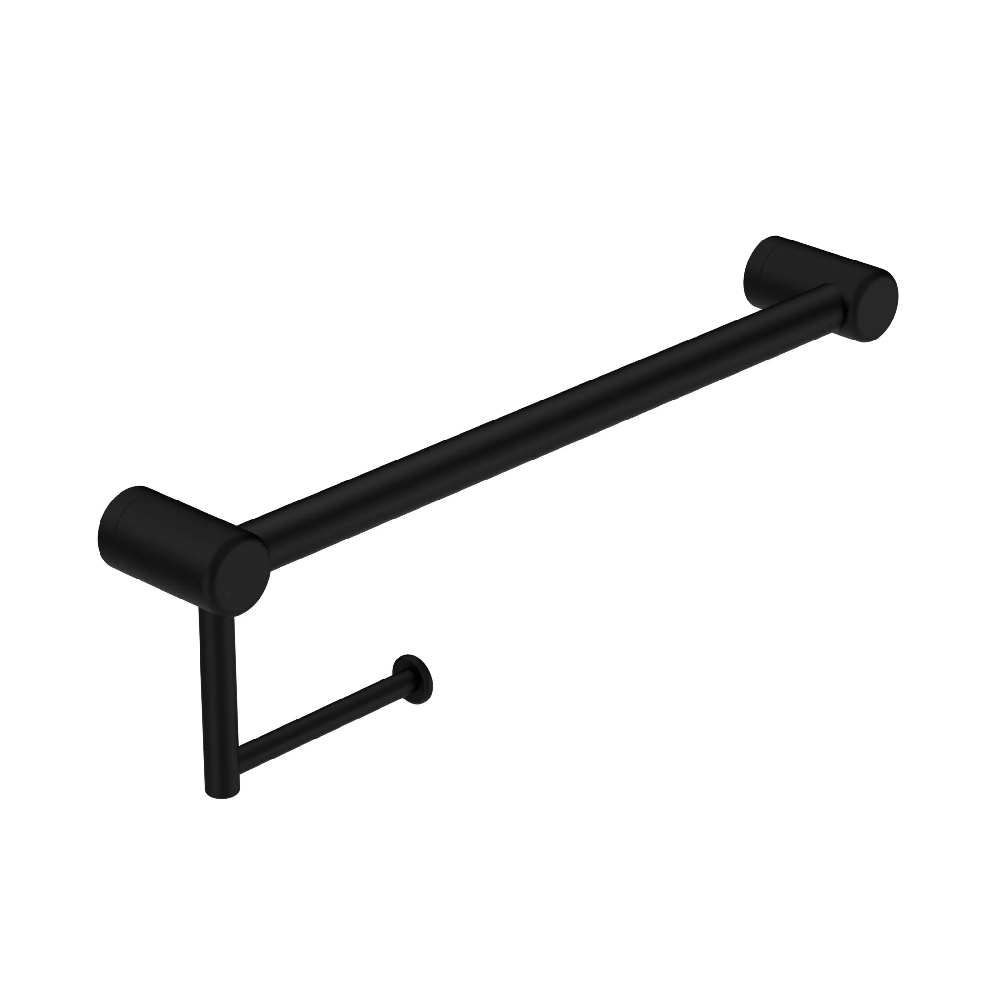 Nero Mecca Care 25mm Toilet Roll Rail - Black Matte