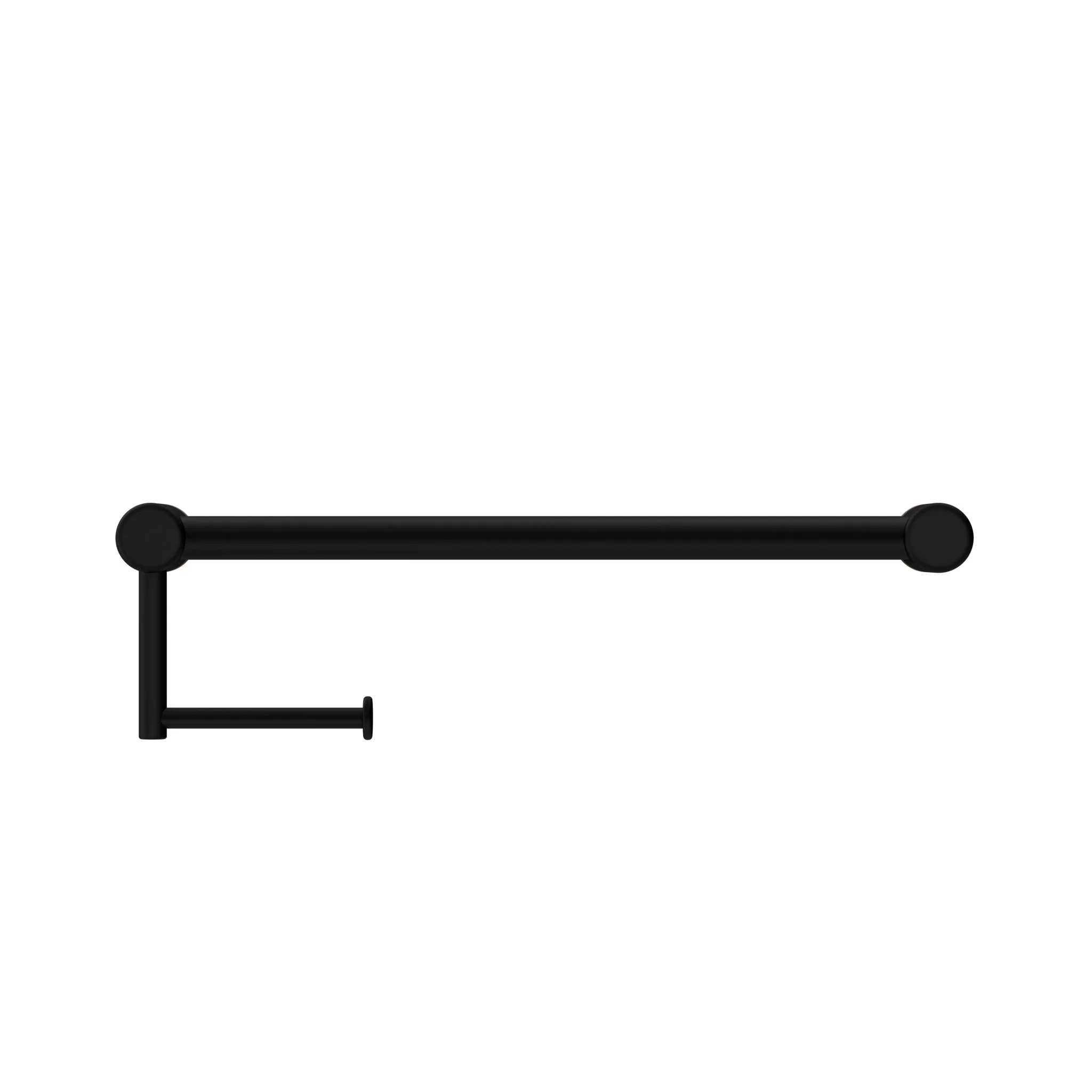 Nero Mecca Care 25mm Toilet Roll Rail - Black Matte - Image 2