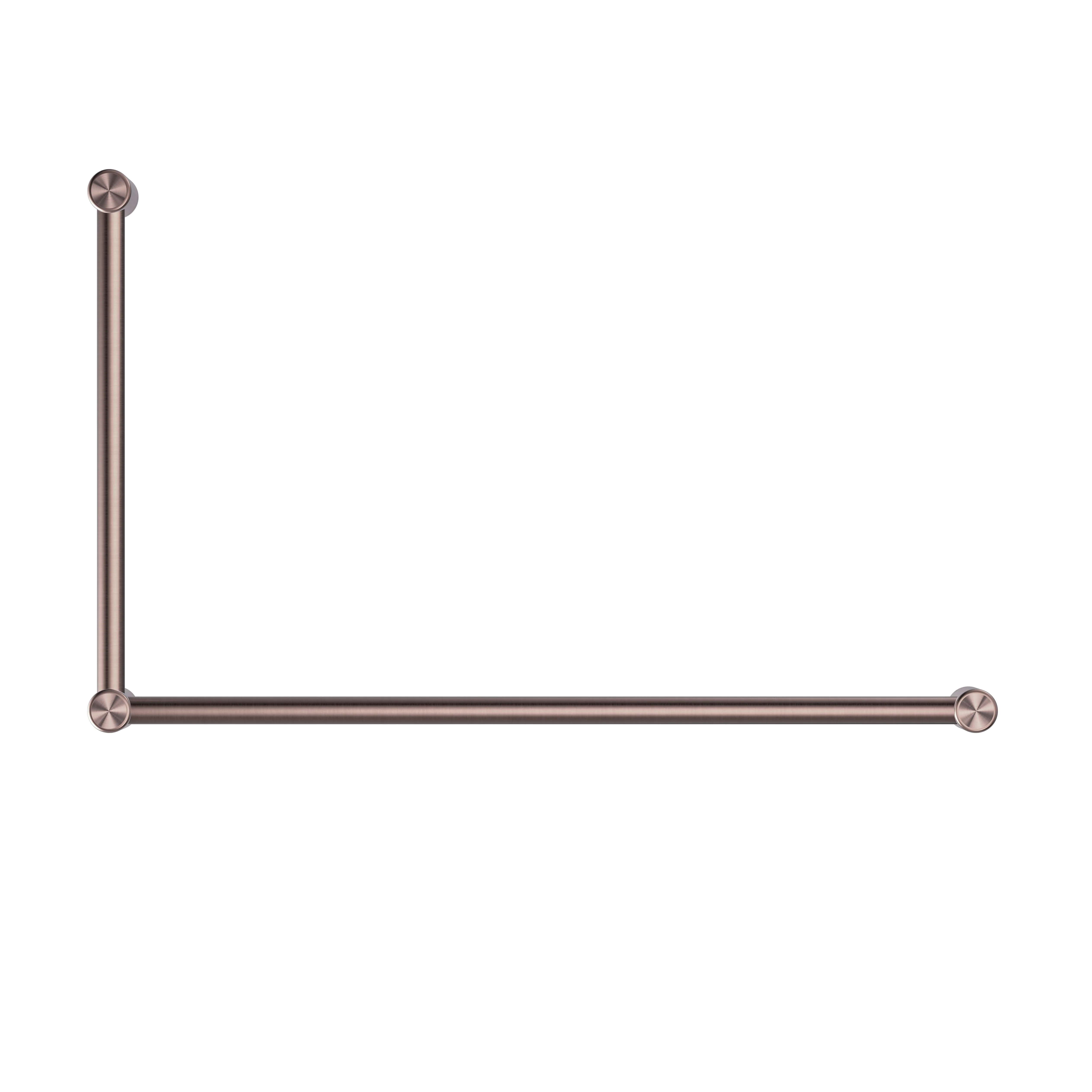 Nero Mecca Care 32mm Dda Grab Rail Set 90 Degree 600x1000mm - Brushed Bronze - Image 2