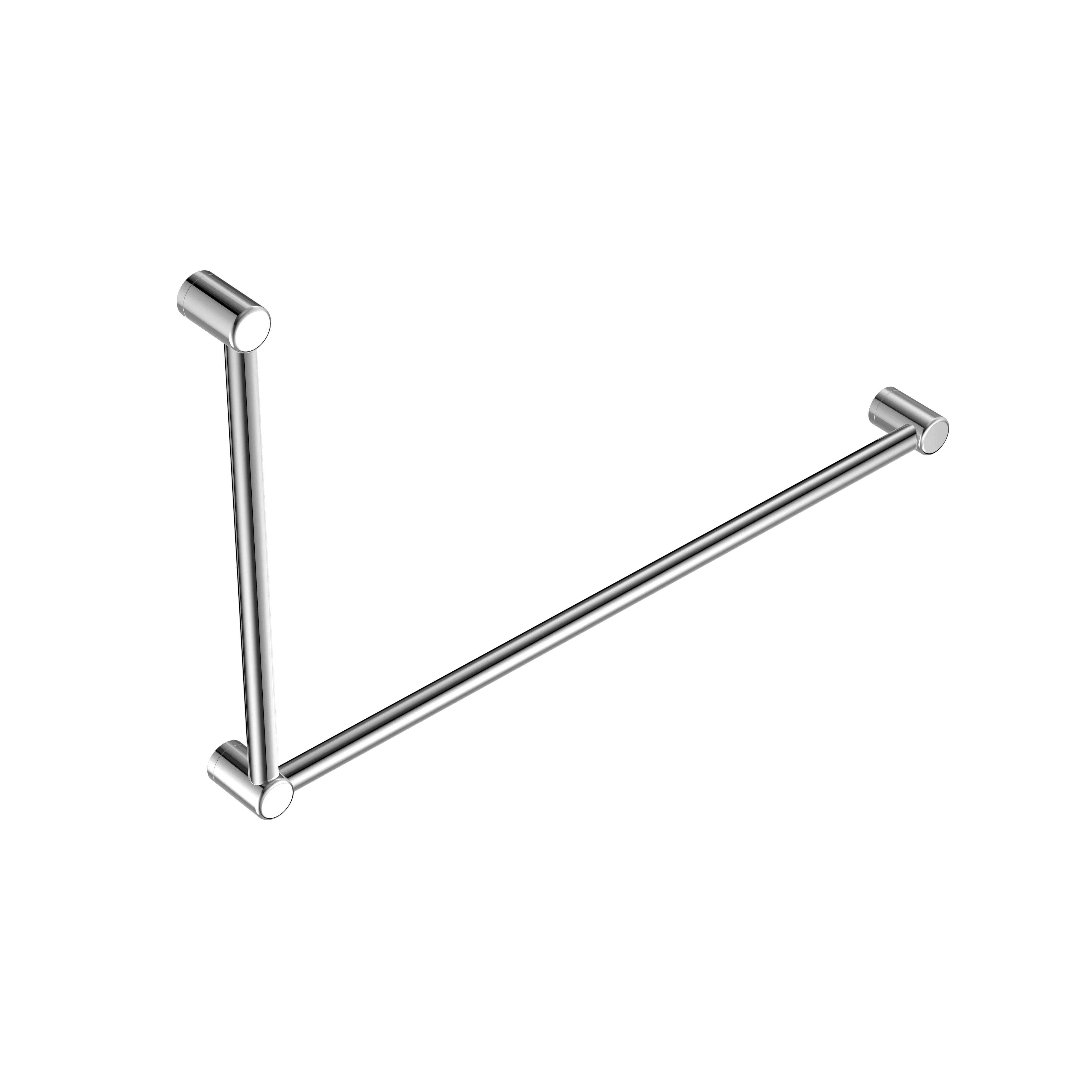 Nero Mecca Care 32mm Dda Grab Rail Set 90 Degree 600x1000mm - Chrome