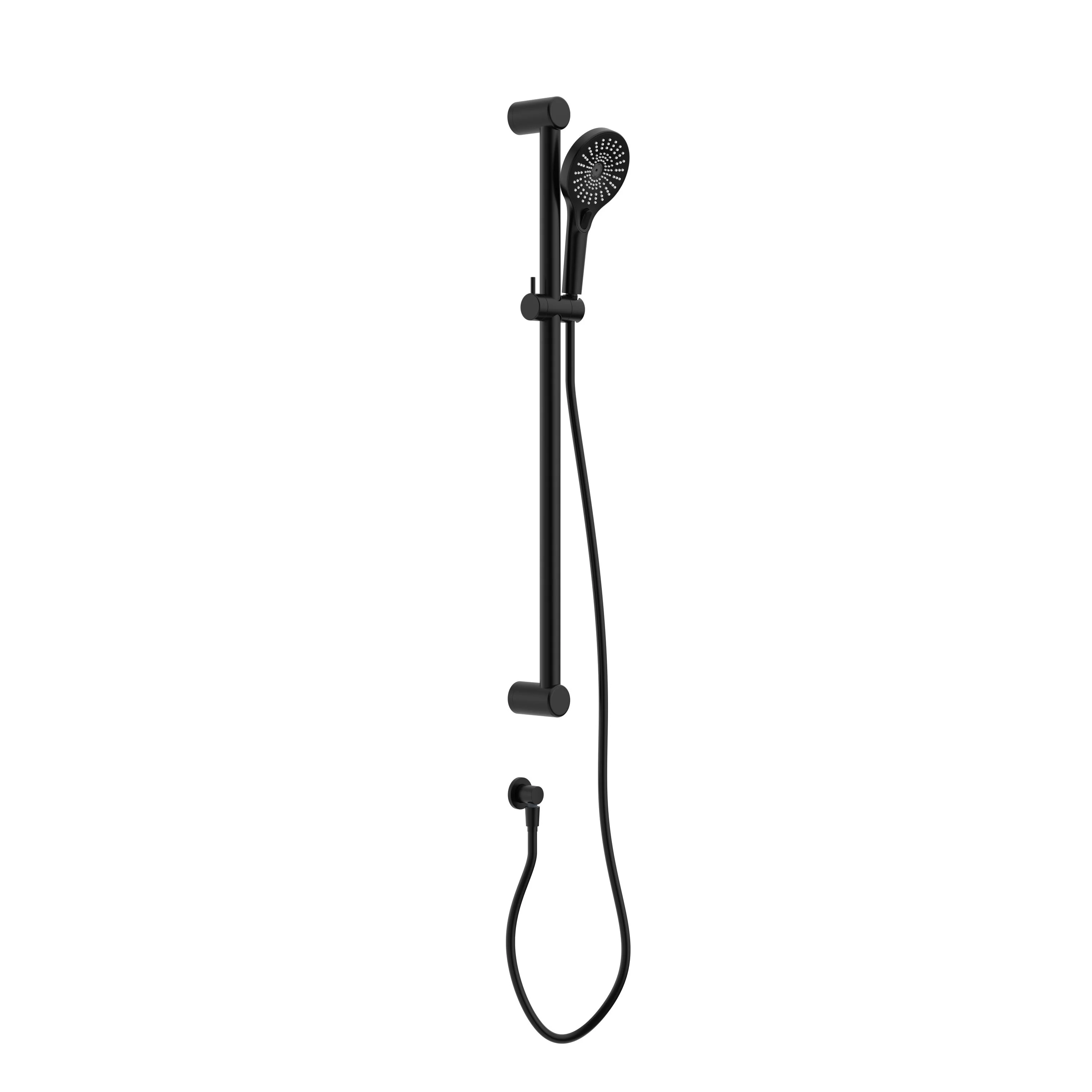 Nero Mecca Care 32mm Grab Rail And Adjustable Shower Rail Set 900mm - Black Matte