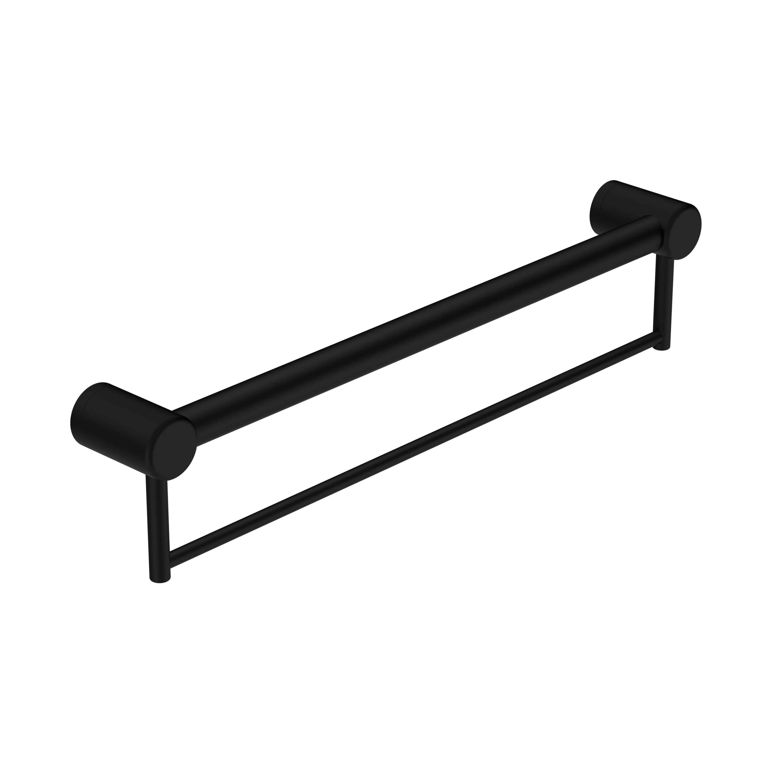 Nero Mecca Care 32mm Grab Rail With Towel Holder - Black Matte