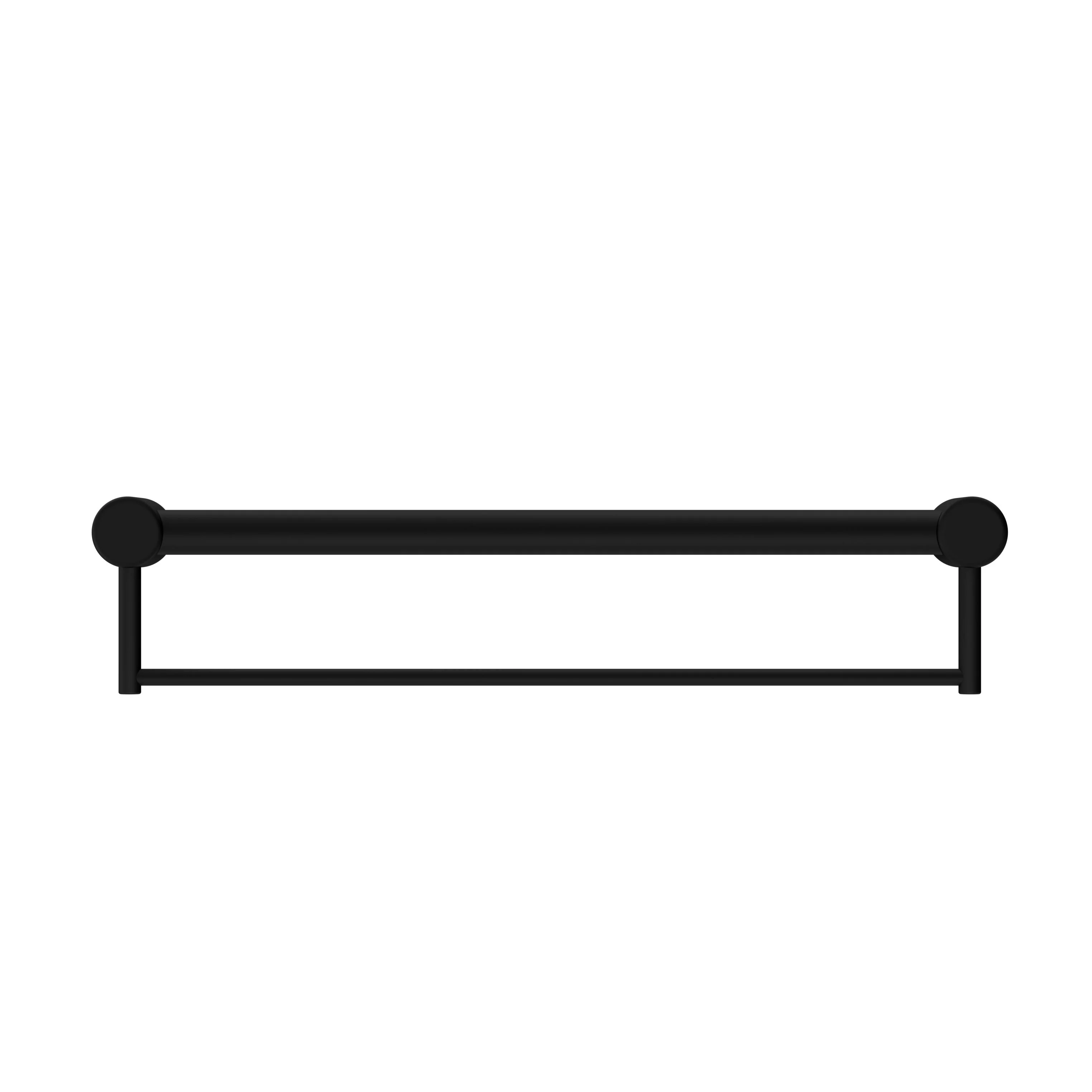 Nero Mecca Care 32mm Grab Rail With Towel Holder - Black Matte - Image 2