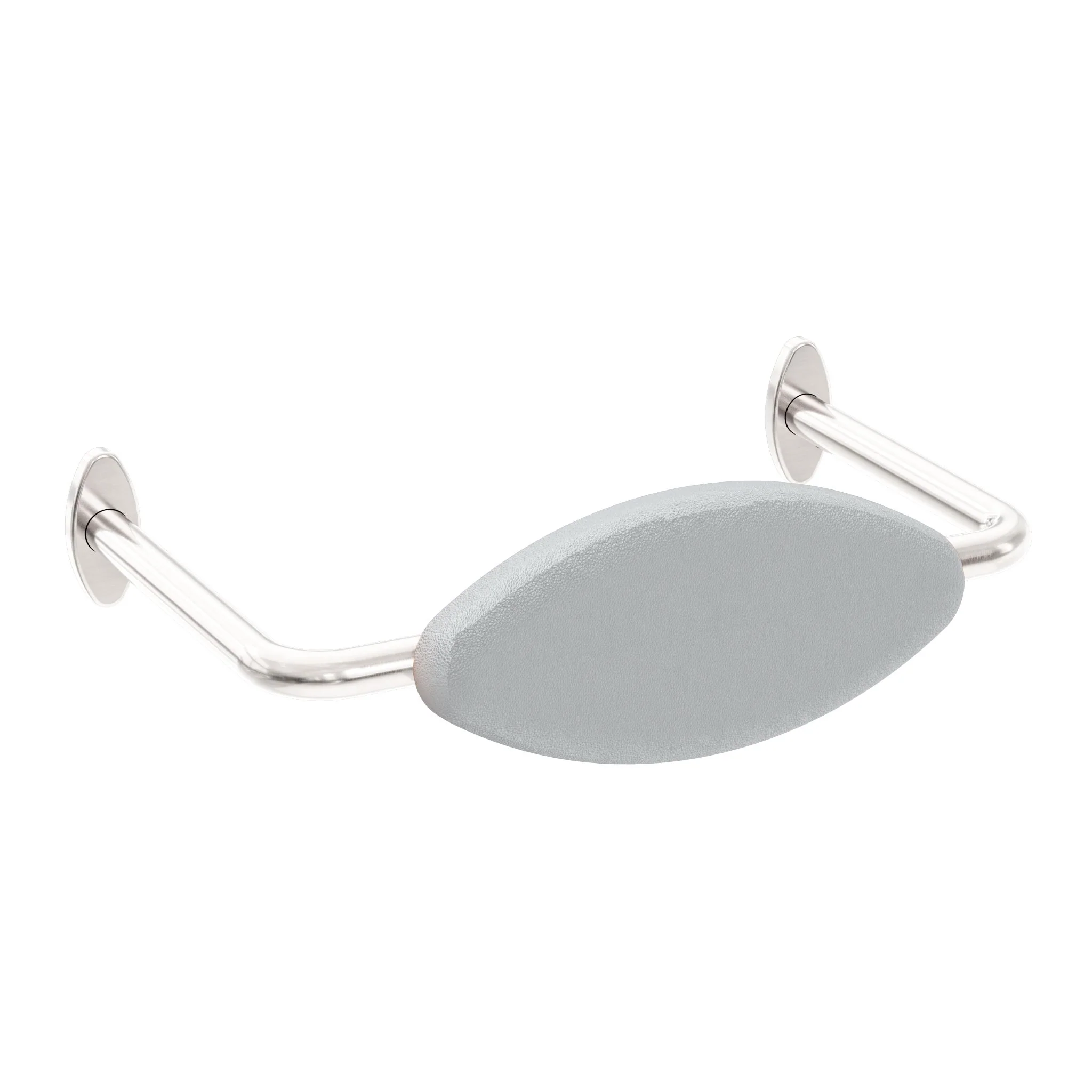 Nero Mecca Care Dda Toilet Backrest - Brushed Nickel