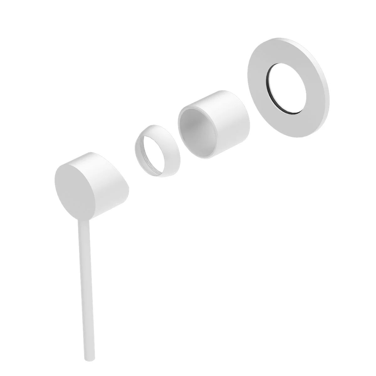Nero Mecca Care Shower Mixer (Trim Kit Only) - White Matte