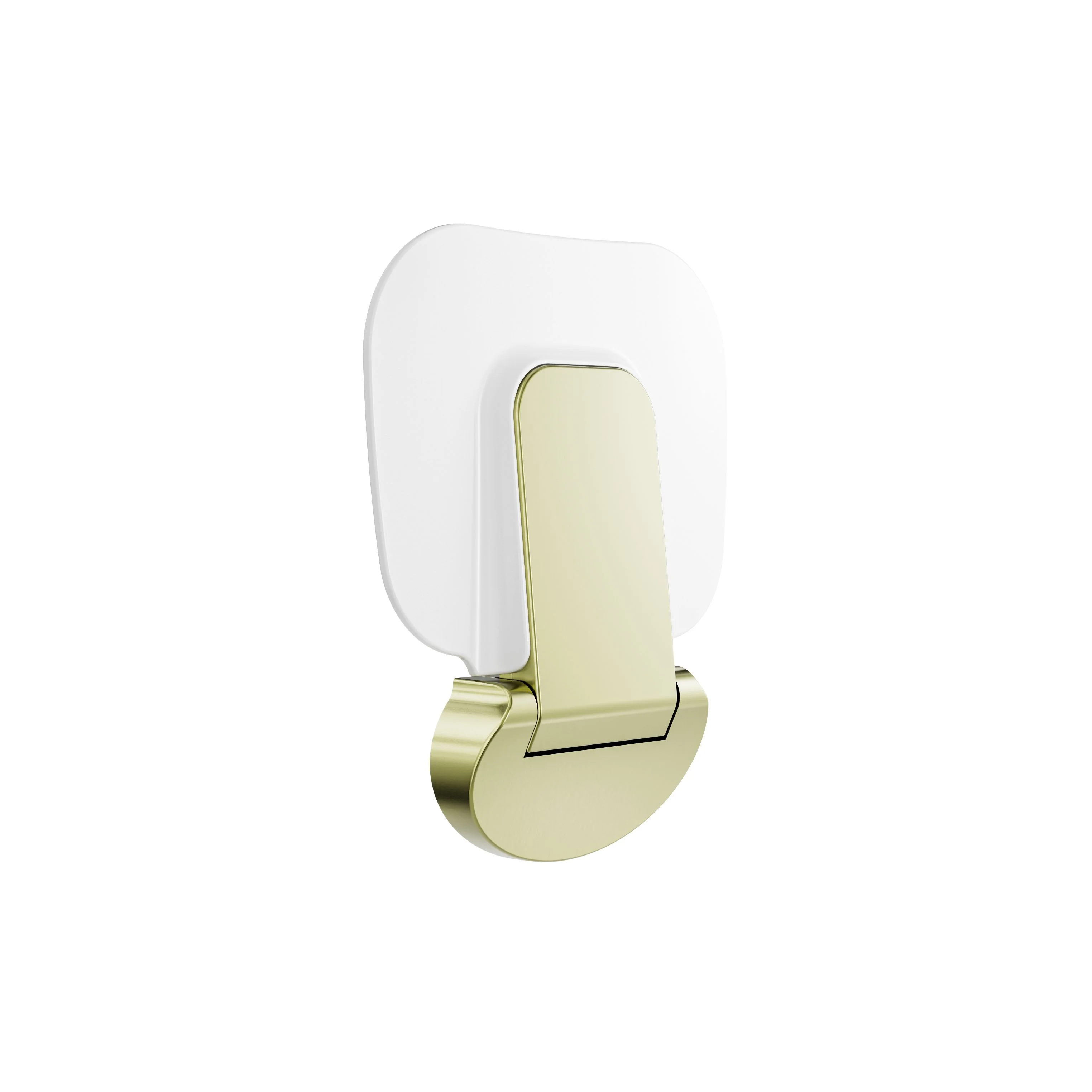 Nero Mecca Care Shower Seat 400x330mm - Brushed Gold