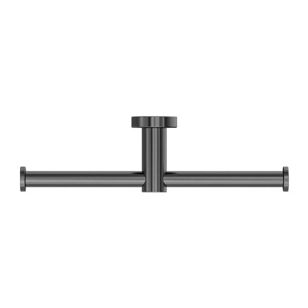 Nero Mecca Double Toilet Roll Holder - Gun Metal - Image 2