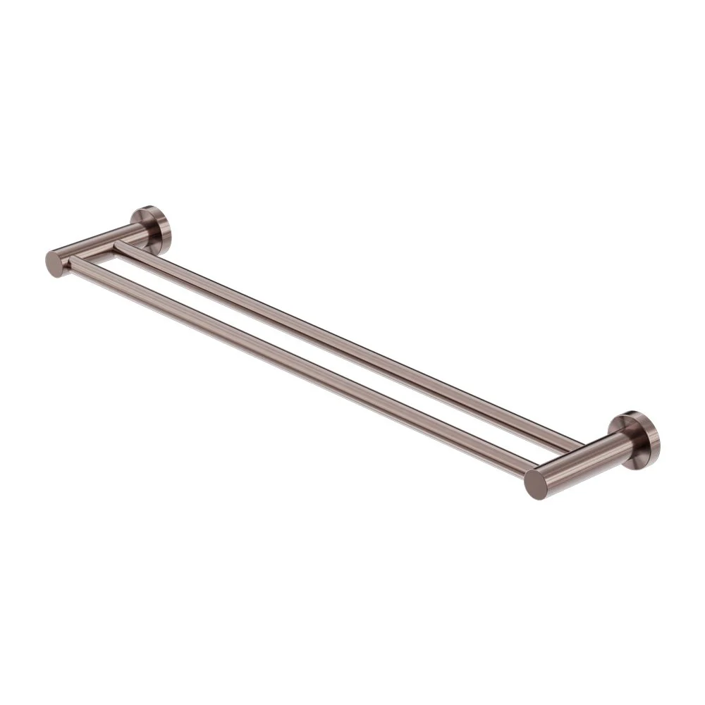 Nero Mecca Double Towel Rail - Brushed Bronze
