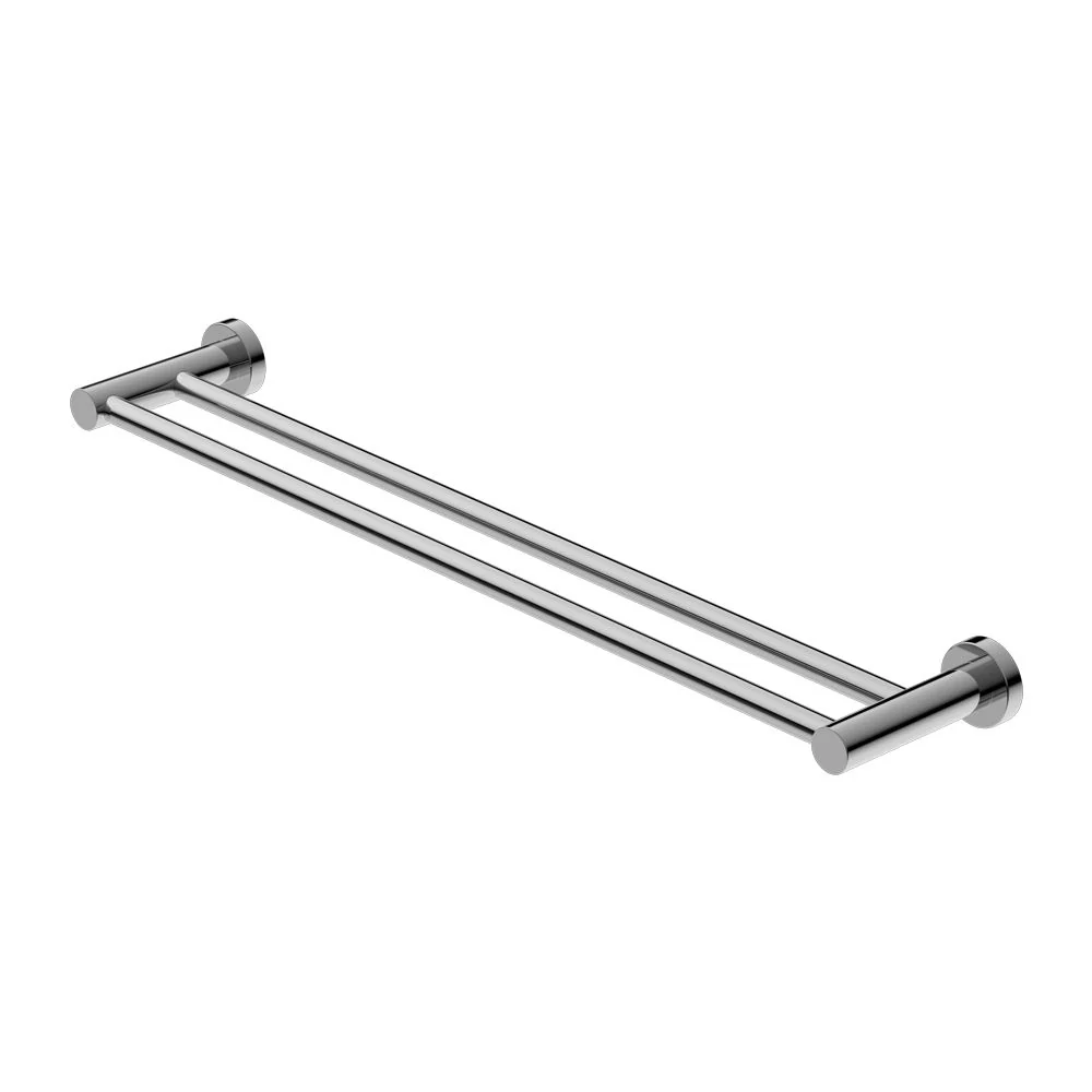 Nero Mecca Double Towel Rail - Chrome
