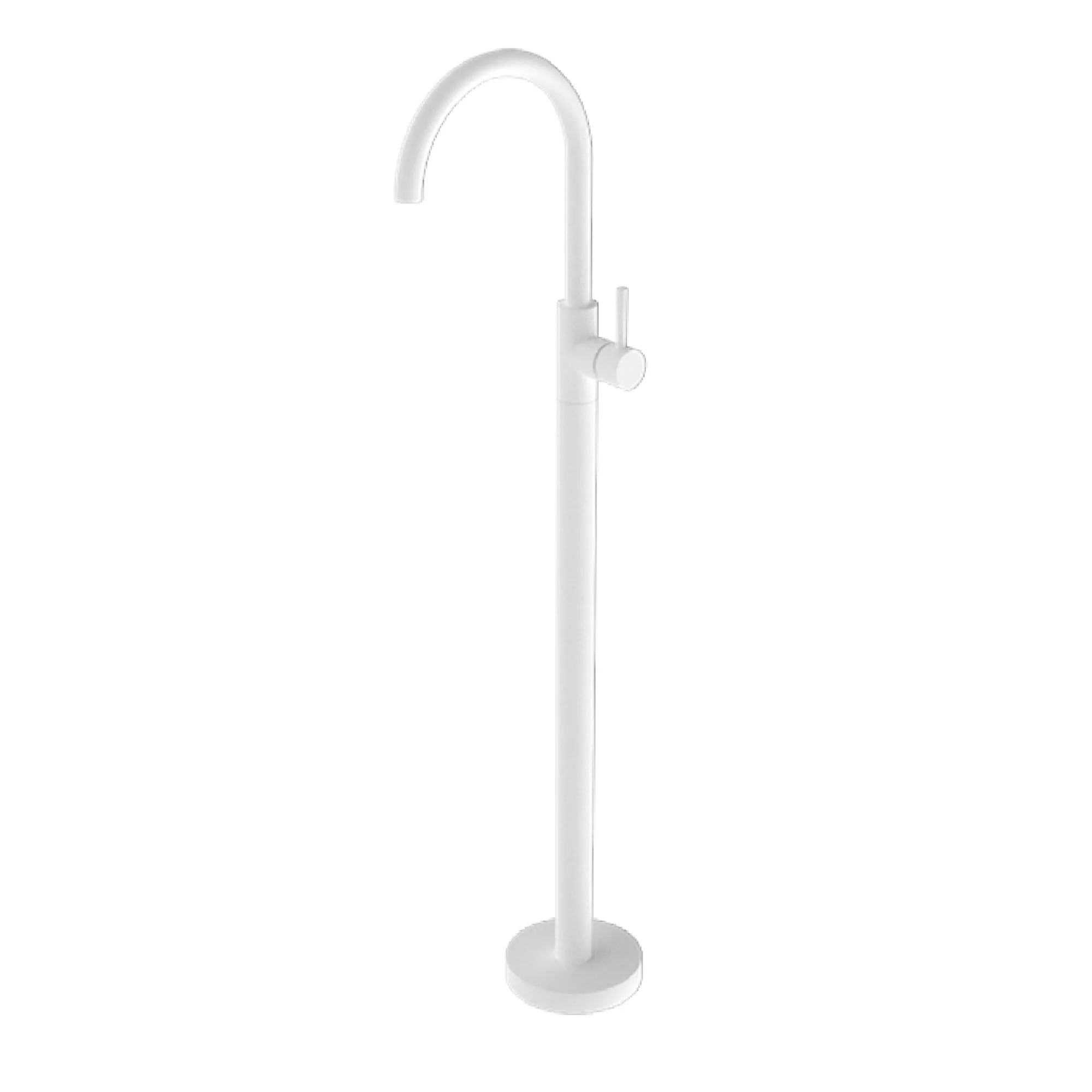Nero Mecca Freestanding Bath Mixer - White Matte