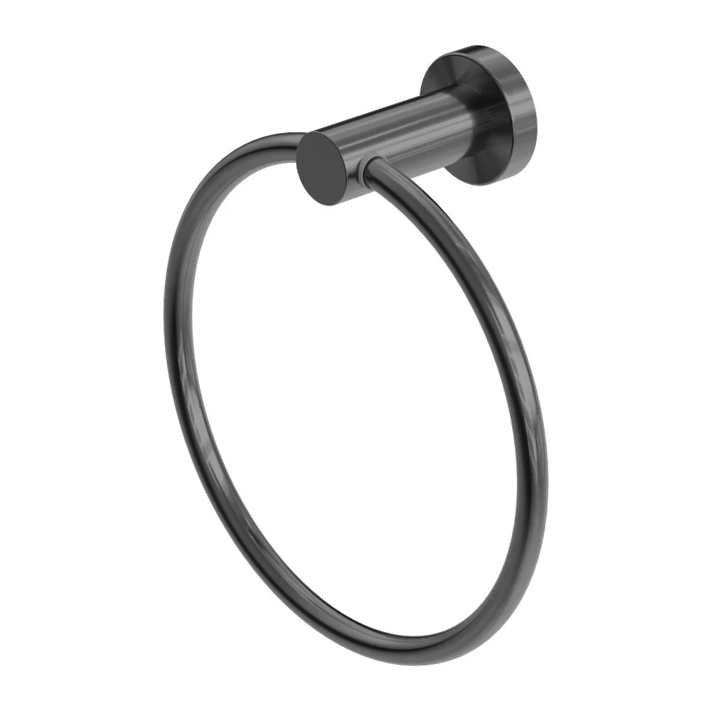 Nero Mecca Hand Towel Ring - Gun Metal