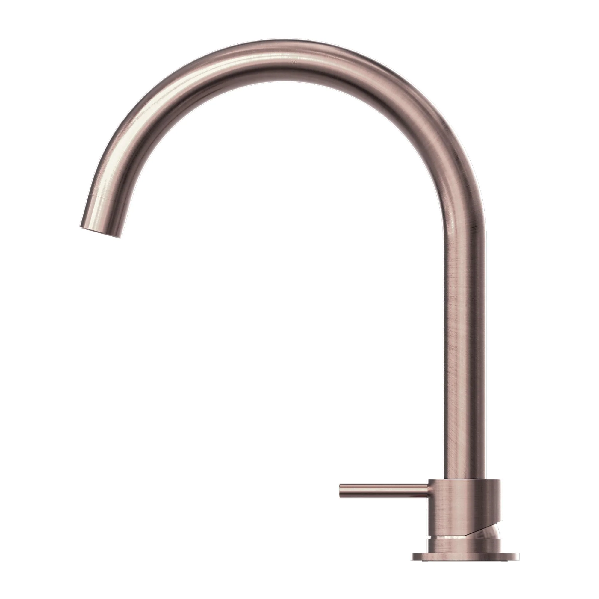 Nero Mecca Hob Basin Mixer Round Swivel Spout - Brushed Bronze - Image 3