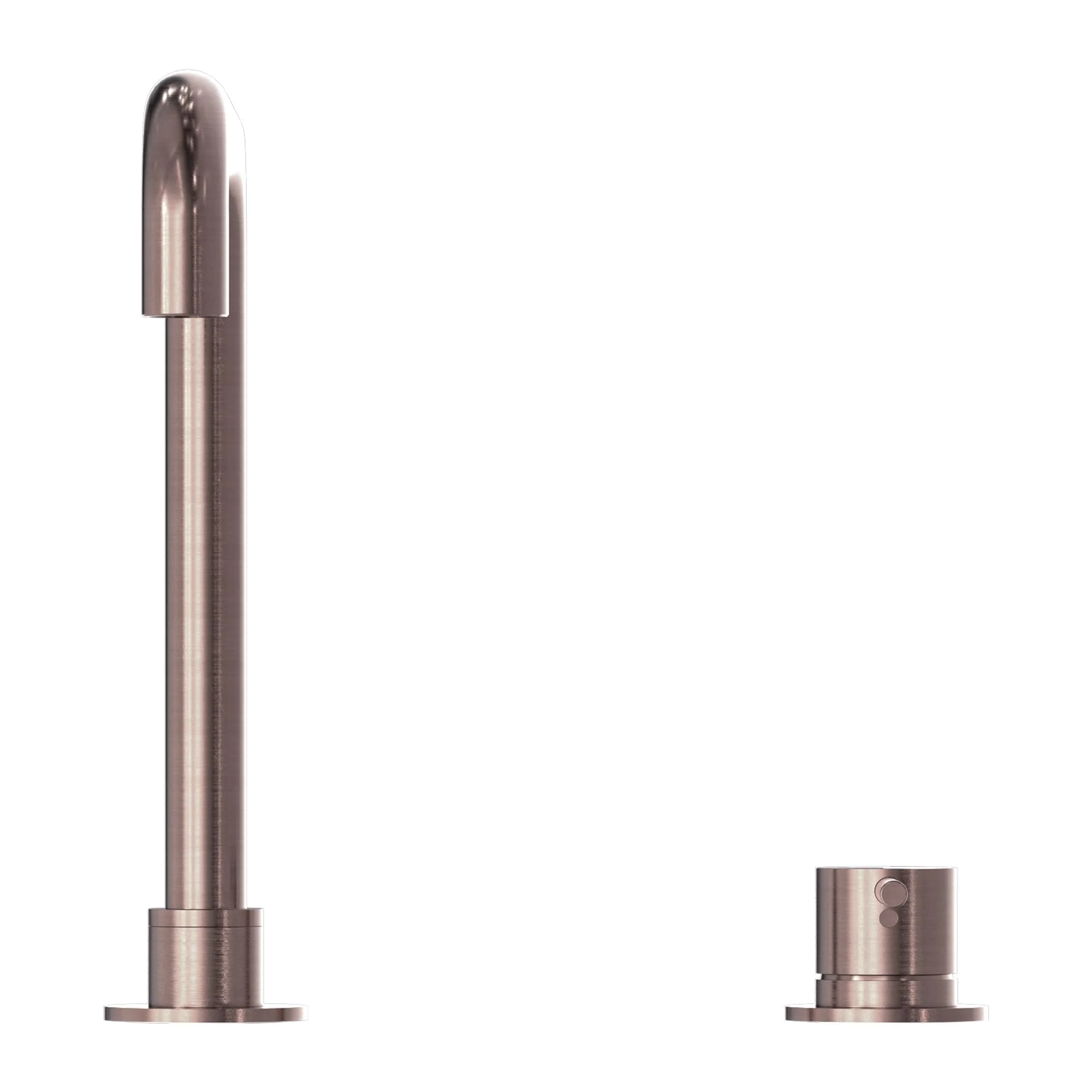 Nero Mecca Hob Basin Mixer Square Swivel Spout - Brushed Bronze - Image 2