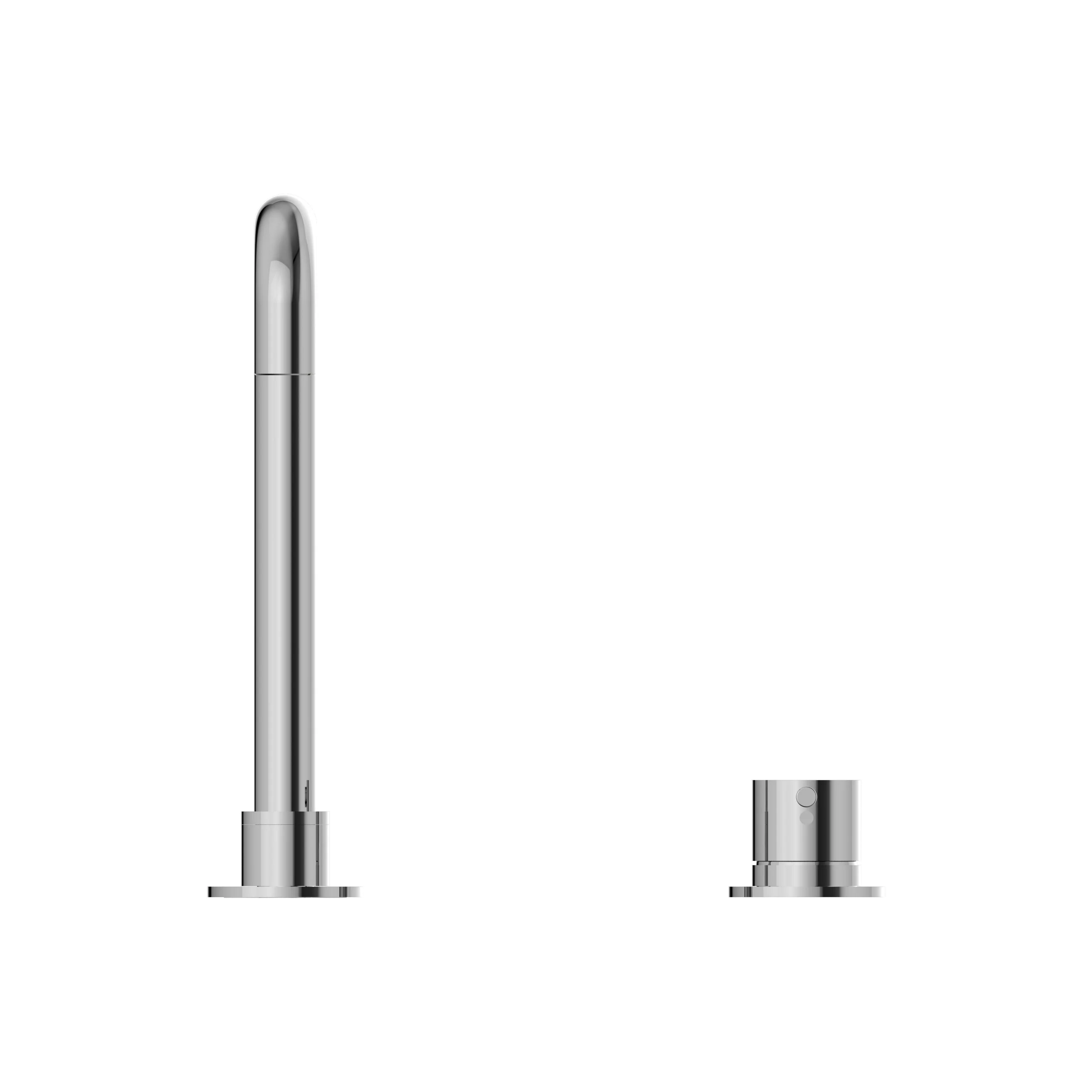Nero Mecca Hob Basin Mixer Square Swivel Spout - Chrome - Image 3