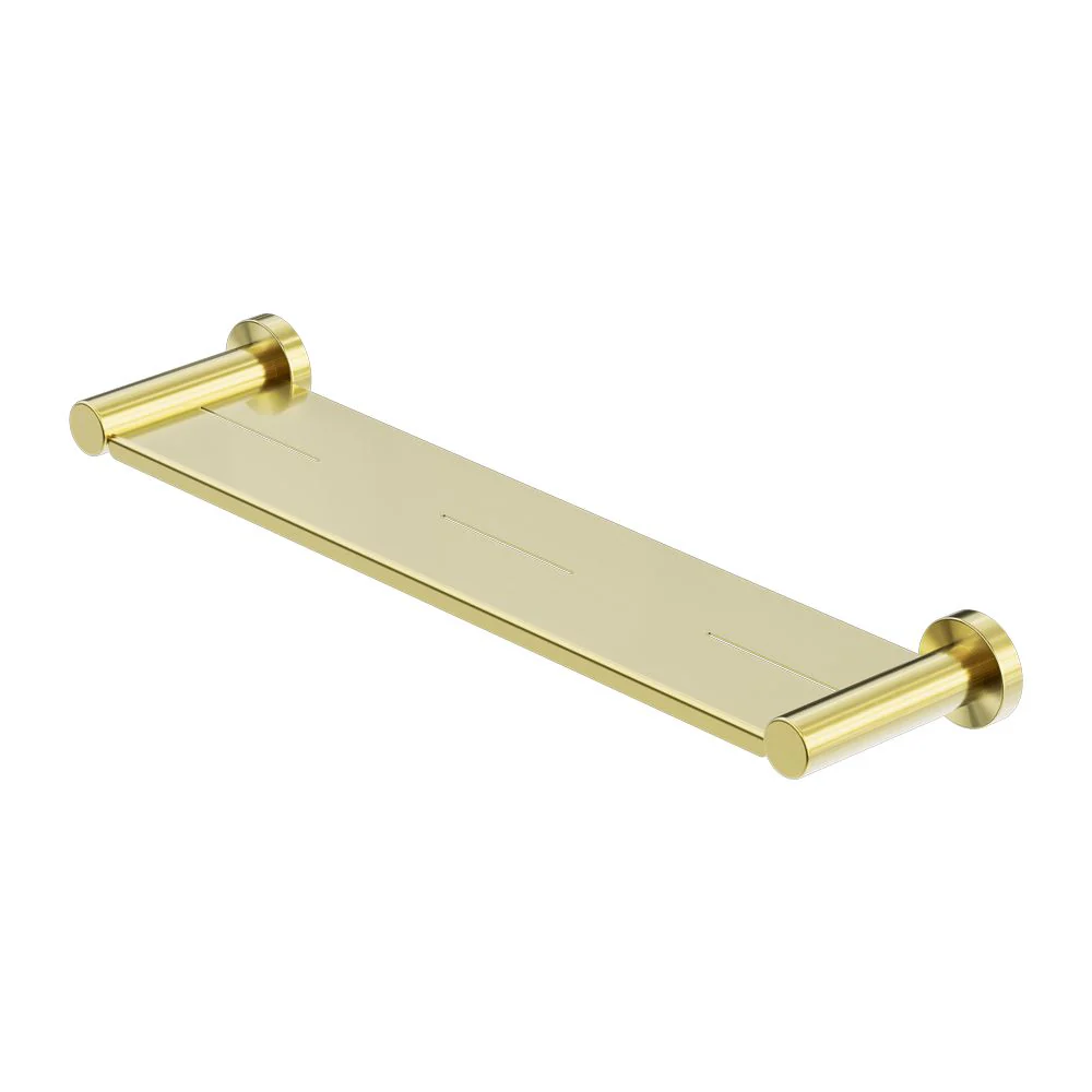Nero Mecca Metal Shower Shelf - Brushed Gold