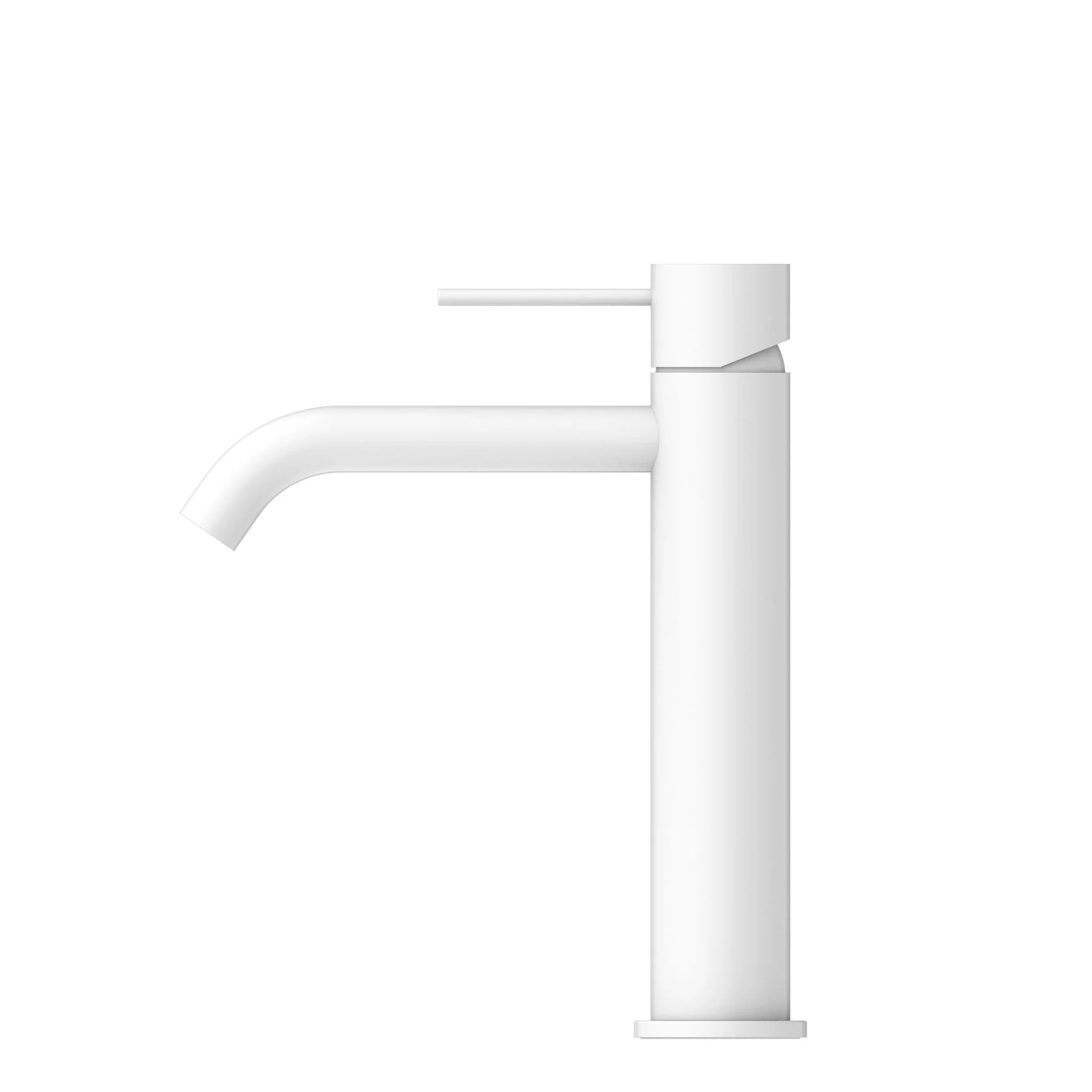 Nero Mecca Mid Tall Basin Mixer - White Matte - Image 3