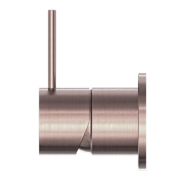 Nero Mecca Shower Mixer 60mm Handle Up Plate - Brushed Bronze - Image 3